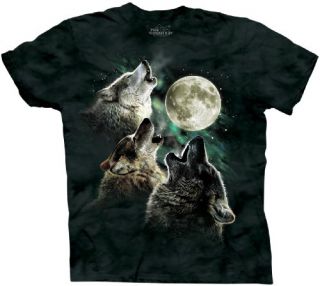 The Mountain Three Wolf Moon Short Sleeve Tee Clothing