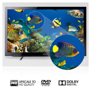 Watch and listen to your favourite DVDs like never before in near HD 