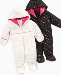 First Impressions Playwear Snowsuit, Baby Girls Dot or Solid Snowsuit
