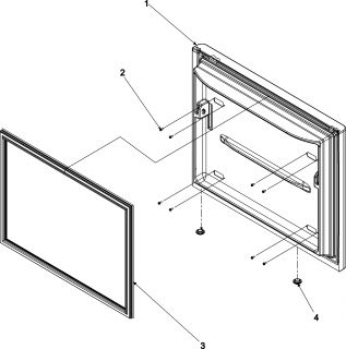 Model # AFF2534FEW Amana Amana refrigerator   Left refrigerator door 