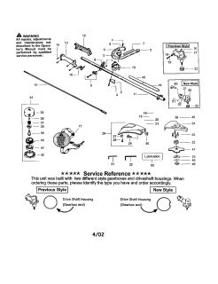 Model # BC24W Poulan Weedwacker   Crankcase/crankshaft (84 parts)
