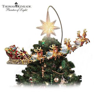 The Bradford Exchange Thomas Kinkade Pre Lit Pull Up Christmas Tree 