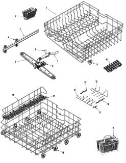 MAYTAG Dishwasher Supplemental information Parts  Model MDBH955AWS 