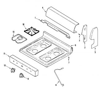 Model # LPR1115ADW Admiral Admiral cooking   Door/drawer (19 parts)