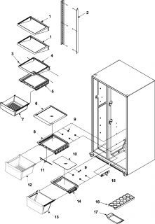 Model # ASD2624HEQ Amana Amana refrigeration   Controls (15 parts)