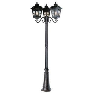 Shop Bel Air Lighting 3 Light outdoor post at Lowes