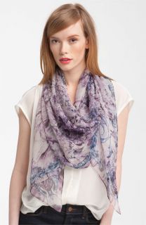 Alexander McQueen Mother of Pearl Chiffon Scarf  