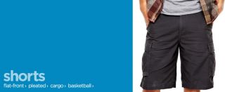 Mens Shorts   Shop Cargo Shorts, Pleated, Plaid & Basketball Shorts 