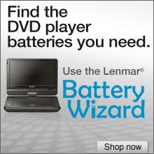 Portable DVD Player Battery Finder