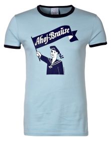 LOGOSHIRT AHOJ BRAUSE   T Shirt print   light blue/navy   Zalando.de