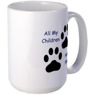 Cat Gifts  Cat Mugs  All My Children Have Paws Mug