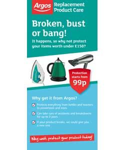 Buy Up to 3yrs Replacement Product Care £10   £14.99 at Argos.co.uk 