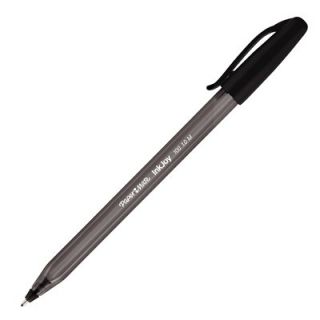 Paper Mate InkJoy 100 Stick Pens Medium Point 10 mm Translucent Black 