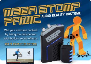 Mega Stomp Panic   Clip on, motion powered sound effects