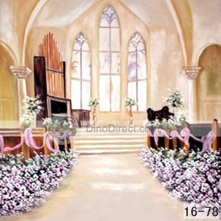 Wholesale Yunshi European Wedding Hall Muslin Backgrounds 
