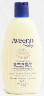 Aveeno Baby® Soothing Relief Creamy Wash Fragrance Free    8 fl oz 