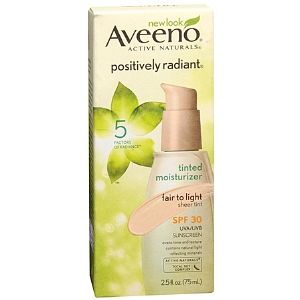Buy Aveeno Active Naturals Positively Radiant Tinted Moisturizer, Fair 