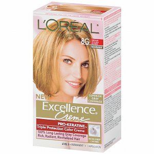 Buy LOreal Excellence Creme Haircolor, Medium Golden Blonde 8G & More 
