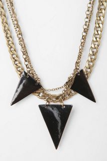Tons of Triangles Reversible Necklace   Urban Outfitters