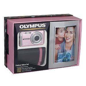 Olympus FE 340 8.0MP Digital Camera Deluxe Gift Set   Pink 