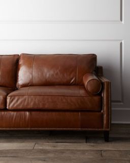 Meridian Leather Sofa   The Horchow Collection