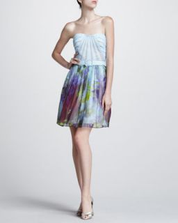 Watercolor Print Dress  
