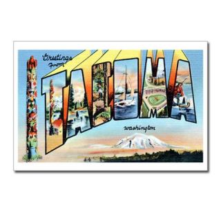 Big Letter Gifts  Big Letter Postcards  Tacoma Washington WA 