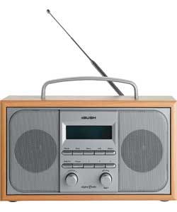 Buy Bush Arden Wooden DAB Radio   Silver at Argos.co.uk   Your Online 