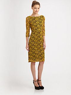 Alice + Olivia   March Cutout Embroidered Dress