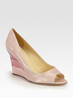 Kate Spade New York   Carmine Patent Leather Wedge Pumps