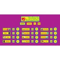 Scholastic Todays Schedule Bulletin Board Set 18 x 24 by Office Depot