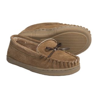 Lamo Moccasin Slippers   Suede, Fleece Lined (For Kid Boys and Girls 