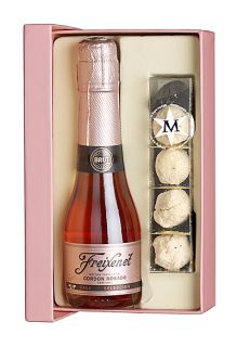 Buy Cava and Chocolate Truffles Valentines Gift Set, 60g online at 