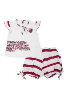 Pijama Licenciados Futebol Flamengo MA Curto Baby Branco   Compre 