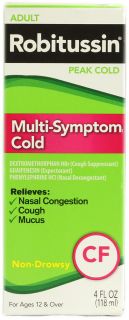 Robitussin Peak Cold Multi Symptom Cold CF    4 fl oz   Vitacost 