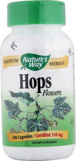 Natures Way Hops Flowers    100 Capsules   Vitacost 