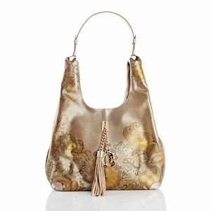 Sharif Cleopatra Queen of Beauty Leather Hobo 