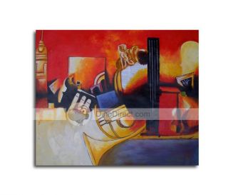 Wholesale Handmade Musical Instrument Abstract Painting    