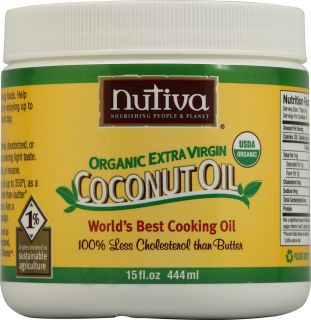 Nutiva Extra Virgin Coconut Oil Organic    15 fl oz   Vitacost 