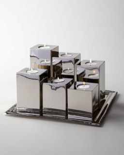 Luka Tea Light Holders & Tray   The Horchow Collection