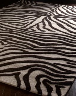 Zebra Loops Rug, 5 x 8   The Horchow Collection