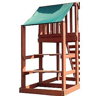 Sportspower New Timber Play II With Balcony Swing Set   Toys & Games 
