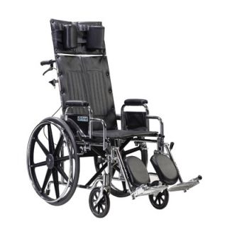 Drive Medical Sentra Reclining Wheelchair in Black 