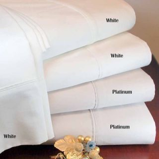 Simple Luxury 600 Thread Count Egyptian Cotton Solid Sheet Set   600 