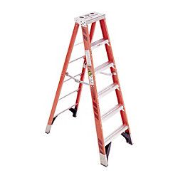 WERNER Ladder, Fg, 6Ft, Spec Duty, Spread 42 7/8In   Stepladders 