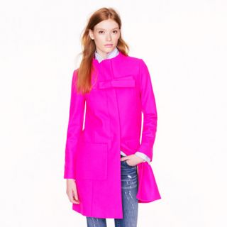 Bow coat   wool   Womens outerwear   J.Crew