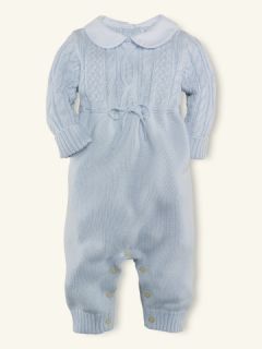 Cotton Cable Coverall   Layette One Pieces & Sets   RalphLauren