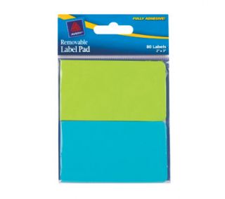 Avery Removable Label Pads, 2 x 3