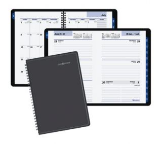 Dayminder 2013 Academic Monthly Planner, Charcoal, 8 1/2 x 11