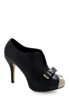 Bow Your Strengths Heel   Black, White, Bows, Formal, Party, Casual 